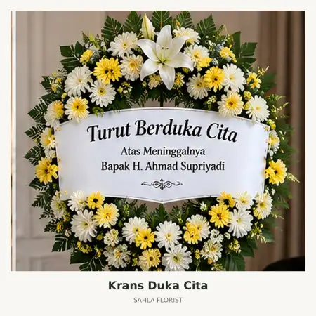 Krans Bunga Duka Lamongan